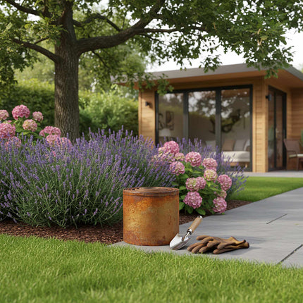Steel Lawn Edging – Rust-Look, Flexible, Weed Barrier