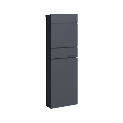Steel Letterbox, Anthracite, Freestanding with Lock