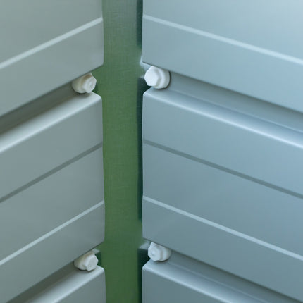 Steel garden bed with gloves, green, 125x47x40cm
