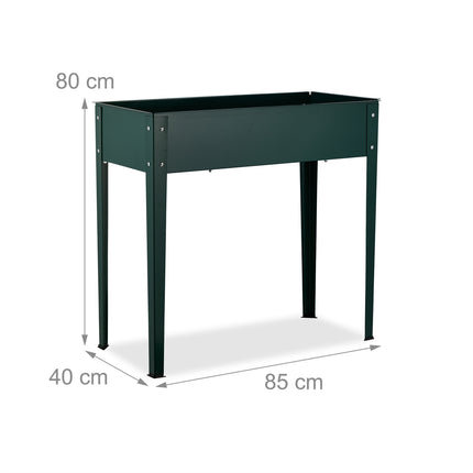 Steel Raised Garden Bed – Green Metal Planter Box