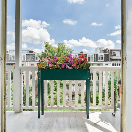 Steel Raised Garden Bed – Green Metal Planter Box