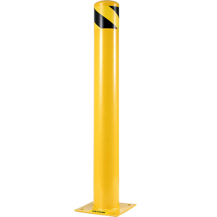 Steel Safety Bollard Post, 48 Inch x 4.5 Inch, 2-Pack, With Anchors