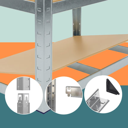 Steel Storage Rack, 160kg Capacity, Galvanised