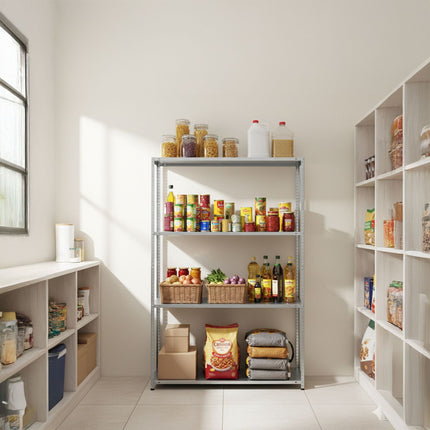 Steel Storage Rack, 160 kg Capacity, Galvanised Shelving