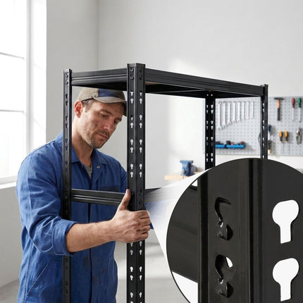 Steel Tire Rack, 3 Shelves – Adjustable Spacing