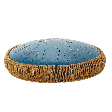 Steel Tongue Drum, 13-Inch 15-Note D Major, Mallets, Music Book