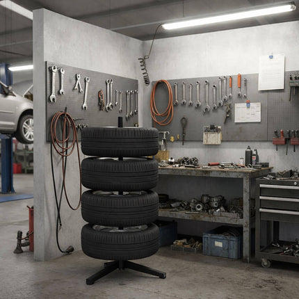 Steel Tyre Rack for 4 Tyres, 285mm, 120kg Capacity