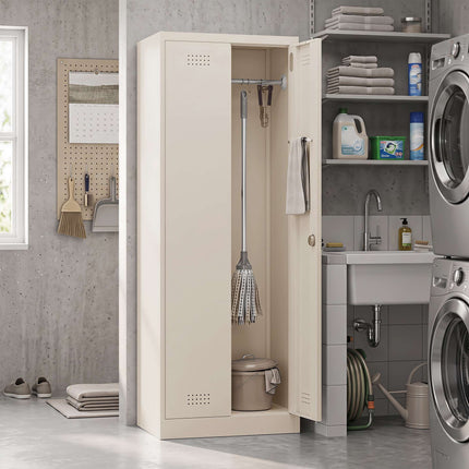 Steel Utility Cabinet with Adjustable Shelves, 60x40x165 cm