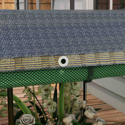 Steel garden bed with bird netting, dark grey, 230x110x110 cm