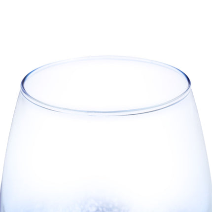 Stemless wine glasses set of 2 blue