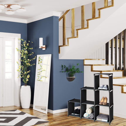 Step Shelf with 6 Compartments