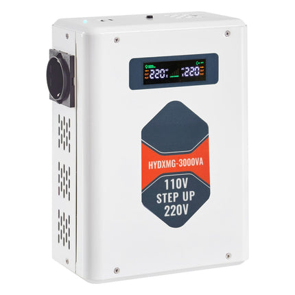 Step-Up Voltage Converter 3000VA, 110V to 220V, USB, LCD