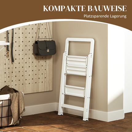 Folding step ladder, anti-slip, 3 steps, 150 kg capacity