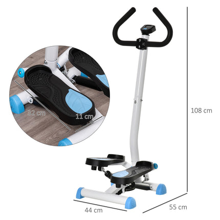Fitness Swing Stepper with handle, LCD, 100 kg capacity