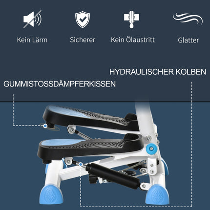Fitness Swing Stepper with handle, LCD, 100 kg capacity