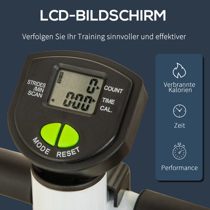 Stepper with LCD, Handle - Steel, Supports 100 kg