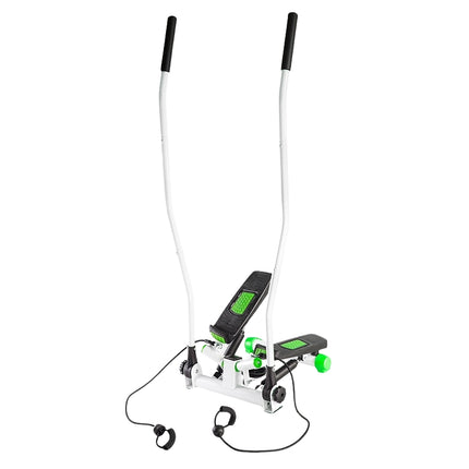 Stepper with Movable Arms and Ropes, Green-White