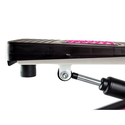 Stepper with Movable Arms and Ropes, Pink-White