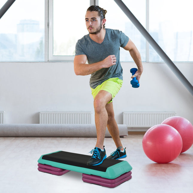 Adjustable Aerobic Stepper, Anti-Slip surface, 3 heights