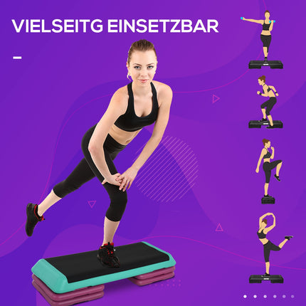Adjustable Aerobic Stepper, Anti-Slip surface, 3 heights