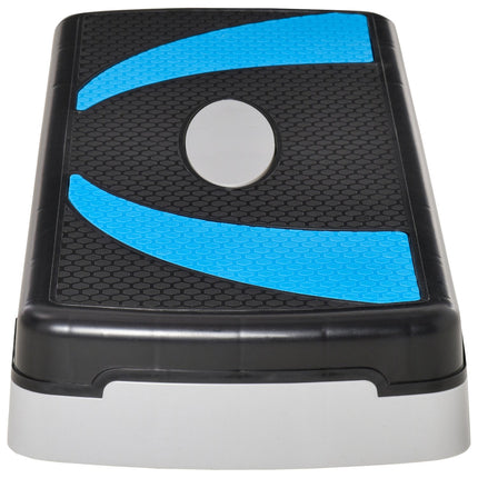 Light blue Aerobic Stepper, adjustable height, 150 kg capacity