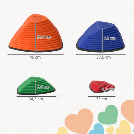 Stepping Stones Set, Non-Slip, Indoor/Outdoor, Stackable