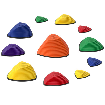 Stepping Stones Set, Non-Slip, Indoor/Outdoor, Stackable, Multicolor