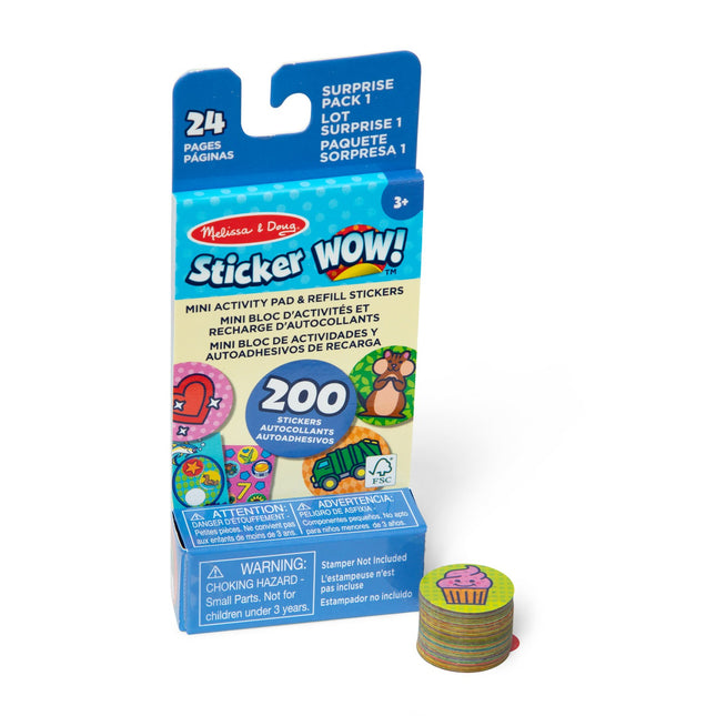 Sticker Refill Pack for Kids - Tiger Design, Fun Activity