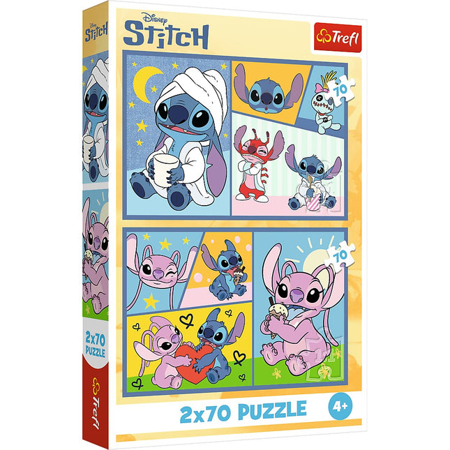 Stitch Puzzle Set, 2 Packs of 70 Pieces Each