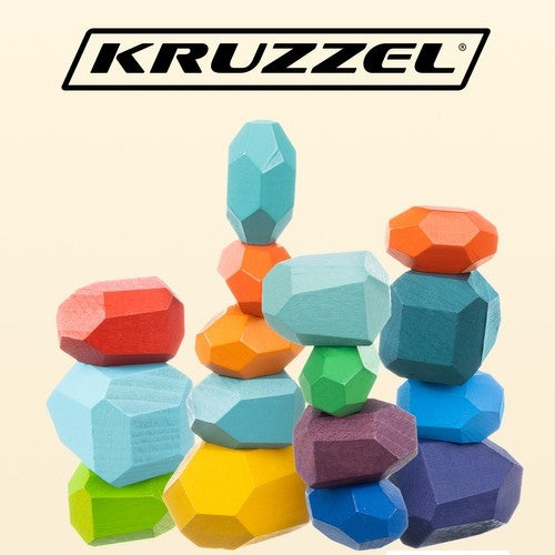Stones/wooden blocks - 16 pcs. 22475