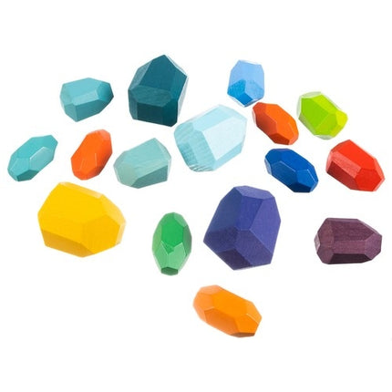 Stones/wooden blocks - 16 pcs. 22475