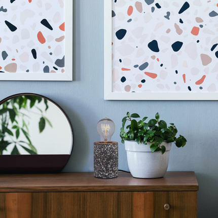 Stone table lamp