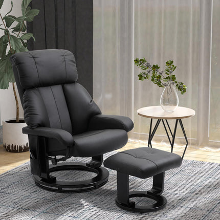 Black massage stool - 76x80x102 cm Adjustable height