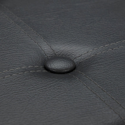 Stool in artificial leather with storage space