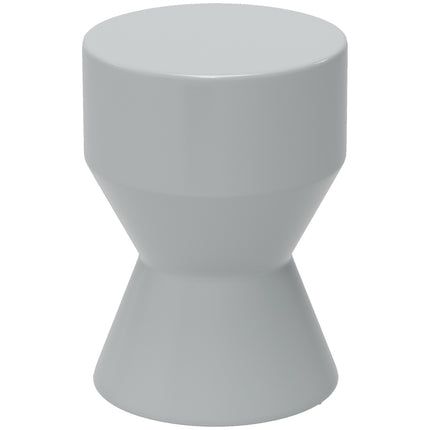 Ceramic hourglass garden stool, 120 kg capacity, weather resistant