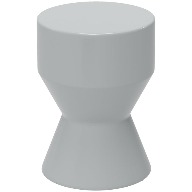 Ceramic hourglass garden stool, 120 kg capacity, weather resistant
