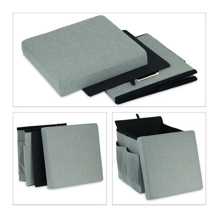 Stool with storage & pockets
