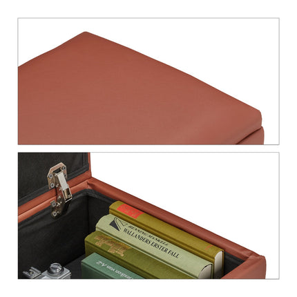 Stool with storage space Artificial leather