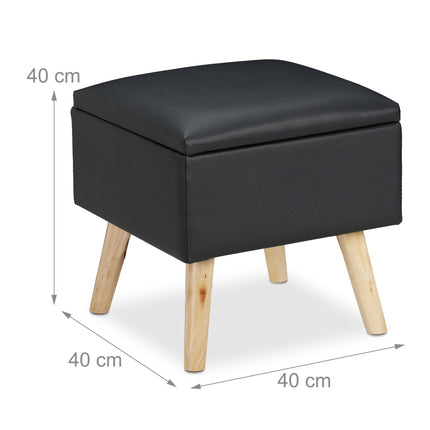 Stool with storage space Artificial leather