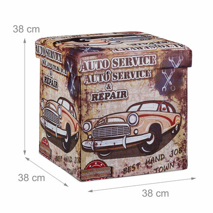 Stool with storage space Trend motif