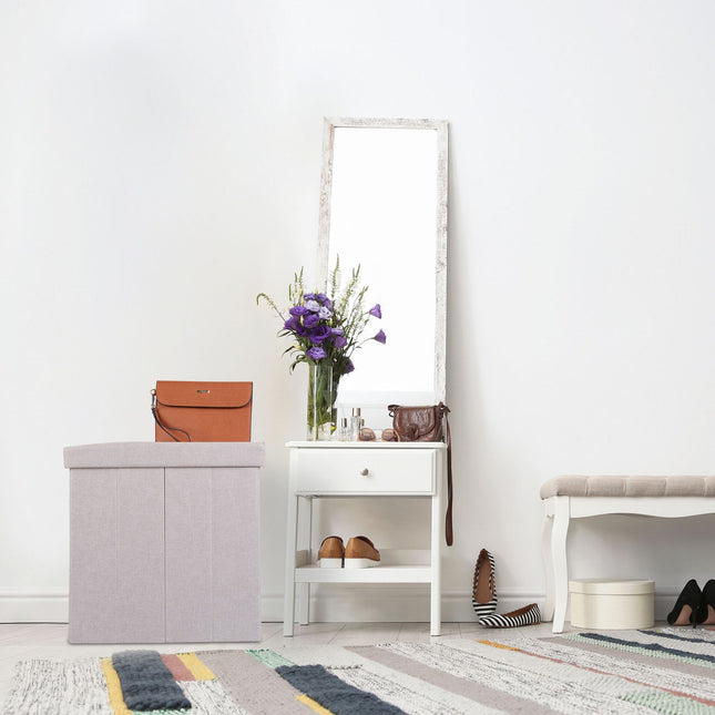 Kruk met opbergruimte beige
