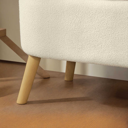 Storage Bench with Hidden Compartment, Teddy Fleece, 220kg Capacity