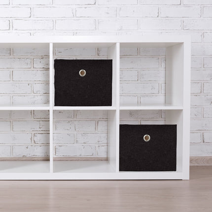 Storage Boxes Set of 2 – Multi-Color Fabric Organizers