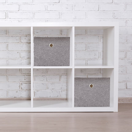 Storage Boxes Set of 2 – Multi-Color Fabric Organizers