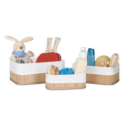 Storage basket bathroom 3 parts