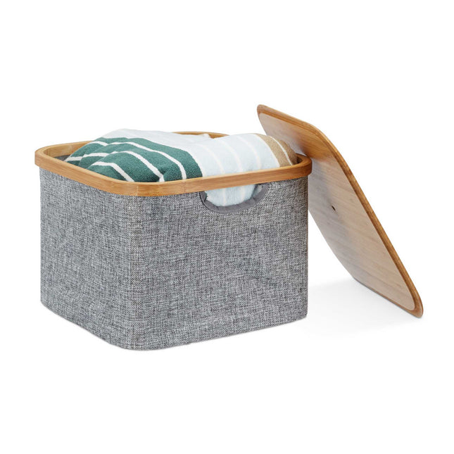 Storage basket fabric gray