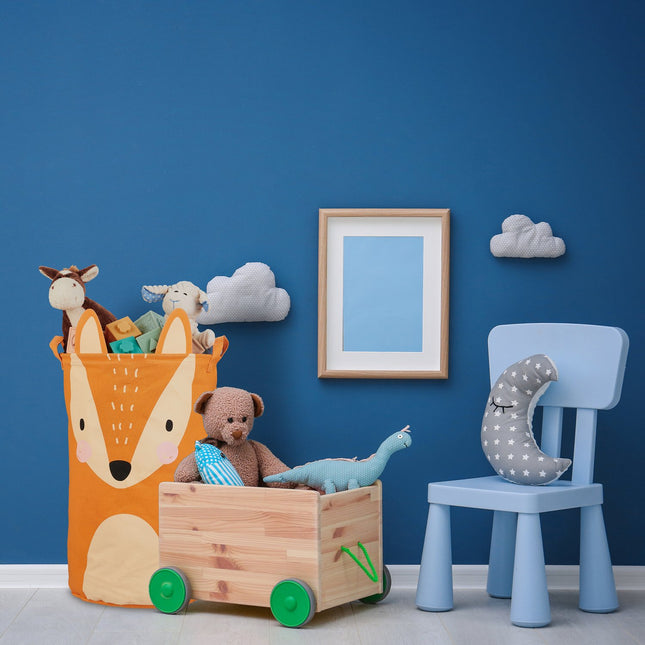 Storage basket for children with fox motif