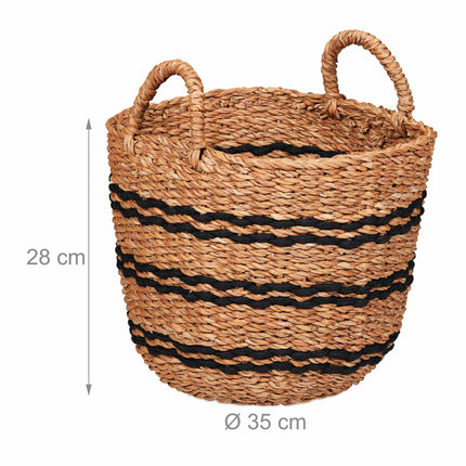 Storage basket made of seaweed