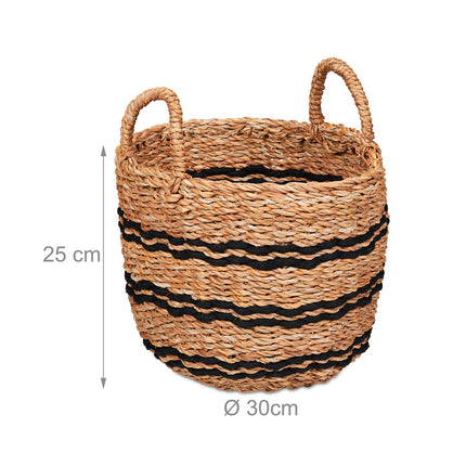 Storage basket made of seaweed