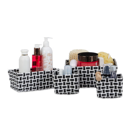 Storage basket set of 4 woven